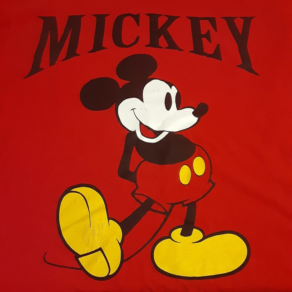 Disney Designs Mickey Mouse VTG 90's OSFA SS T Shirt Single Stitch Made in USA